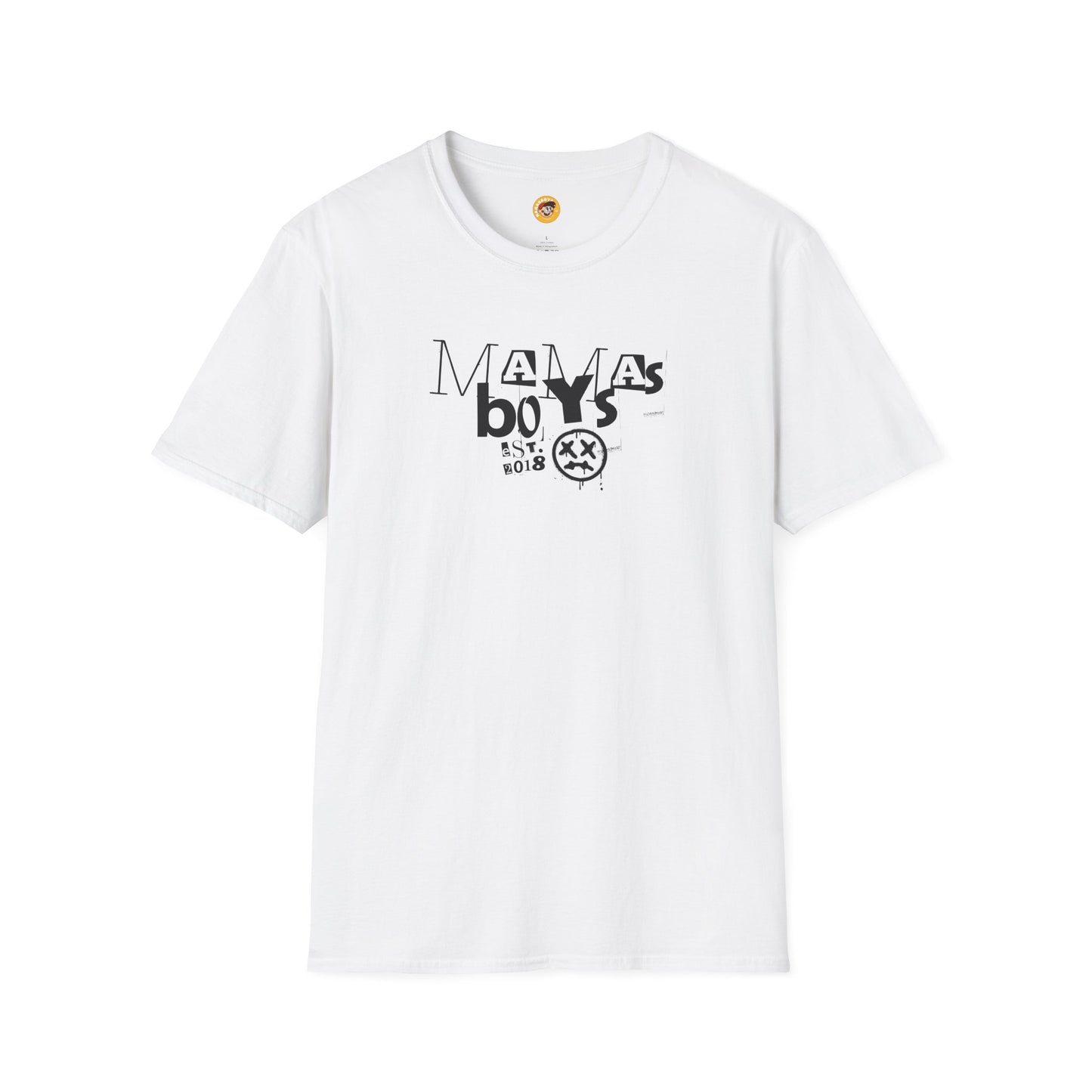 Mamas Boys Retro Grunge Logo Tee