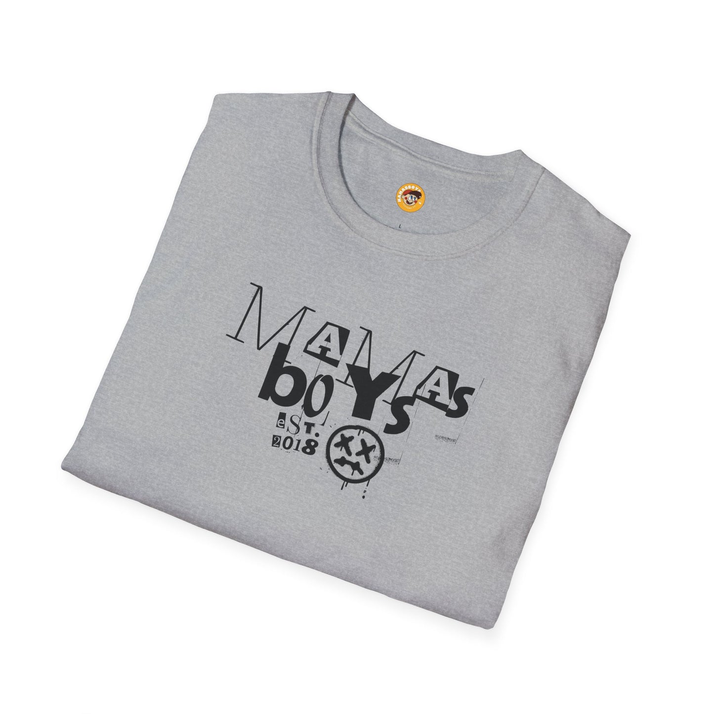 Mamas Boys Retro Grunge Logo Tee
