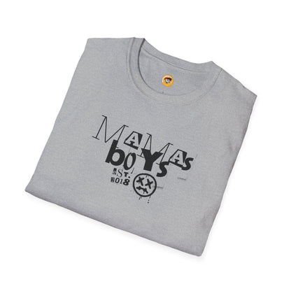 Mamas Boys Retro Grunge Logo Tee