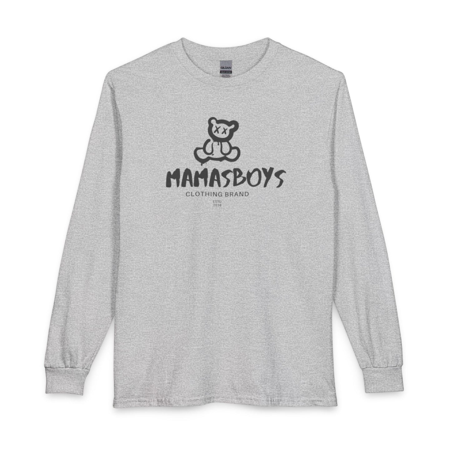 MamasBoys Graffiti Bear Drip Long Sleeve Tee