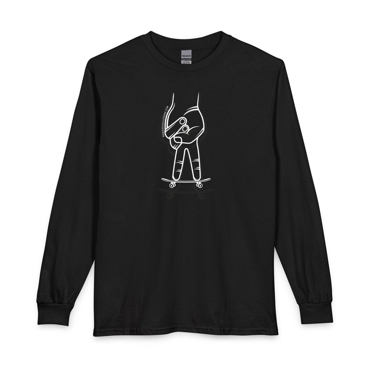 MamasBoys Finger Flip Long Sleeve Tee