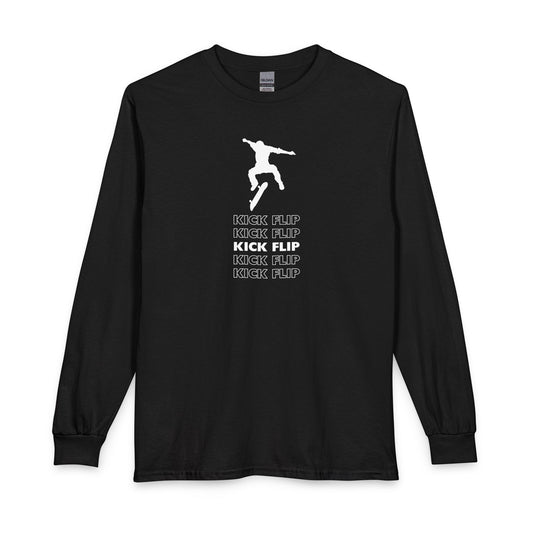 MamasBoys Silhouette Kick Flip Long Sleeve Tee