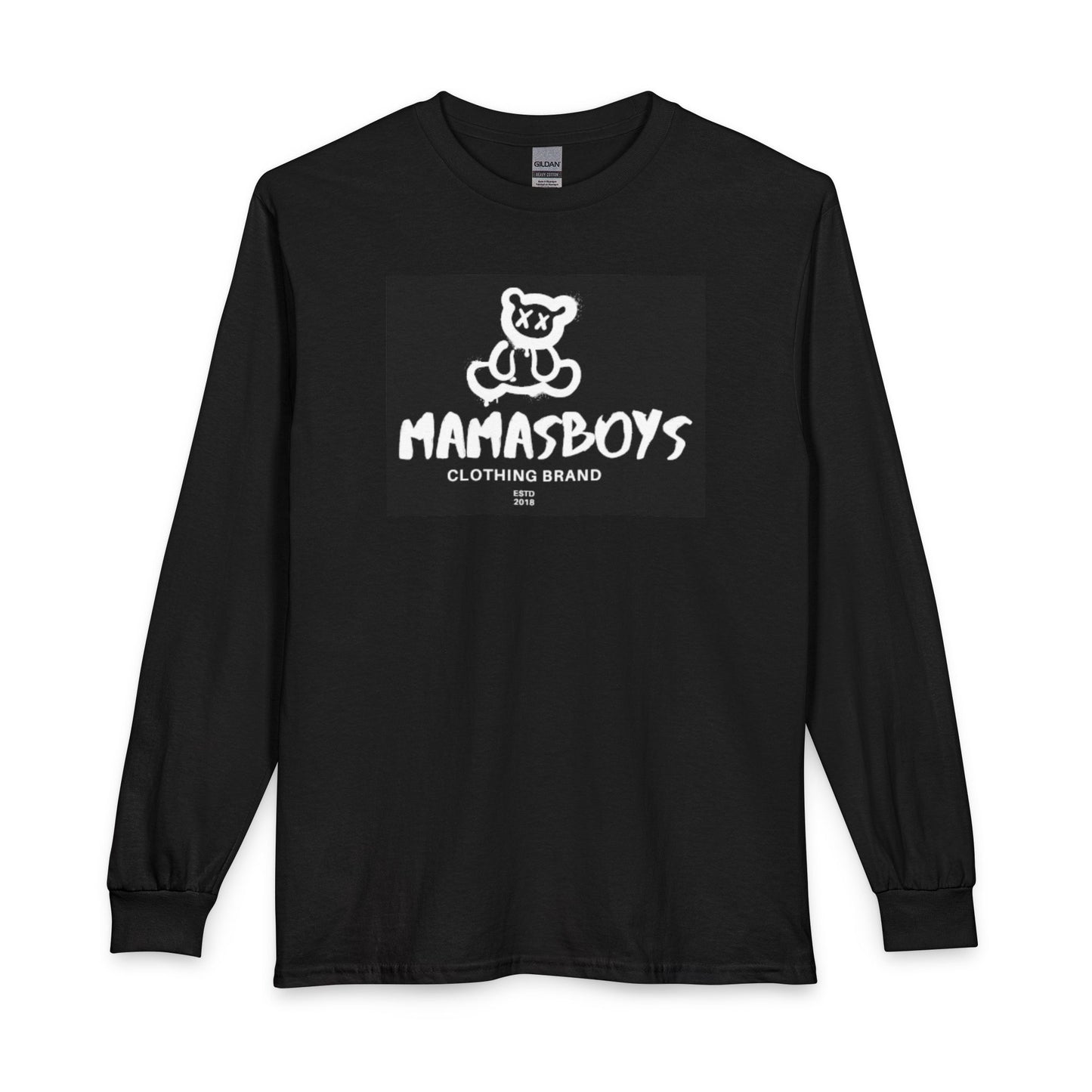 MamasBoys Graffiti Bear Drip Long Sleeve Tee