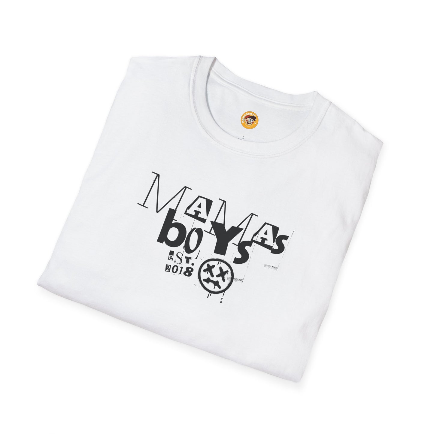 Mamas Boys Retro Grunge Logo Tee