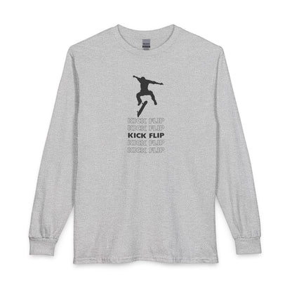 MamasBoys Silhouette Kick Flip Long Sleeve Tee