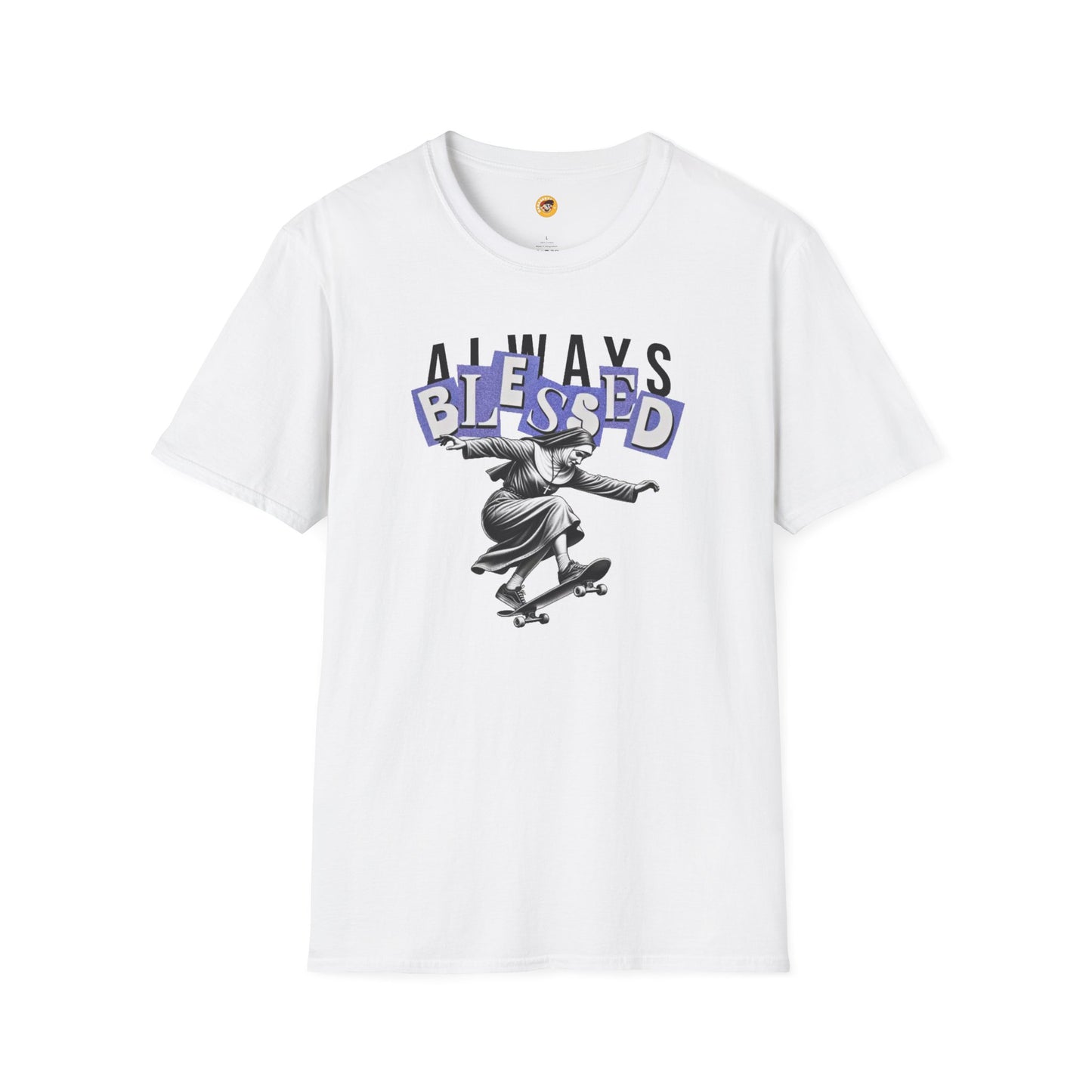 MamasBoys Always Blessed Skating Nun Tee