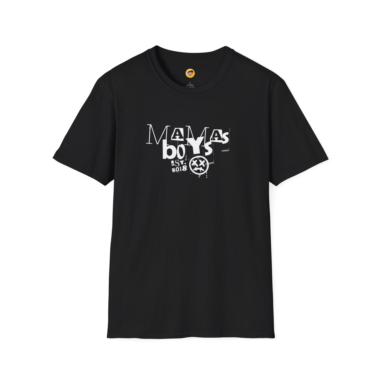 Mamas Boys Retro Grunge Logo Tee