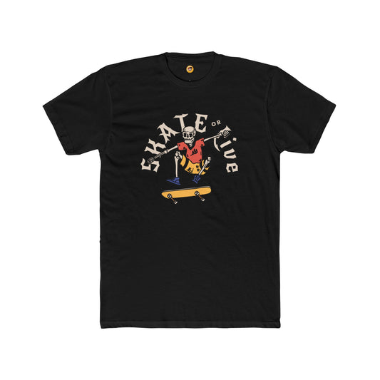 MamasBoys Skate or Live Skeleton Trick Tee