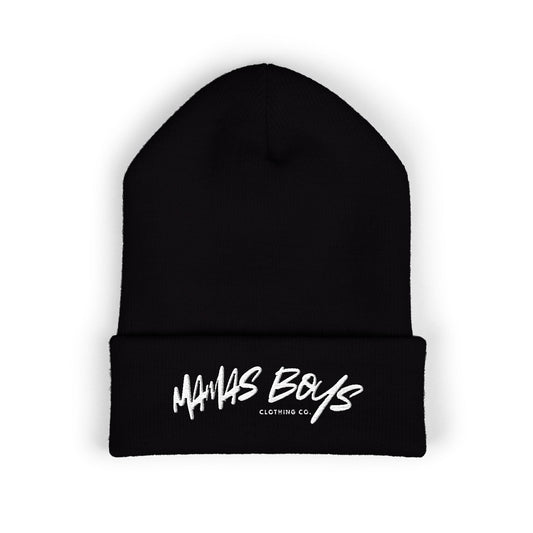 MamasBoys Signature Script Cuffed Beanie