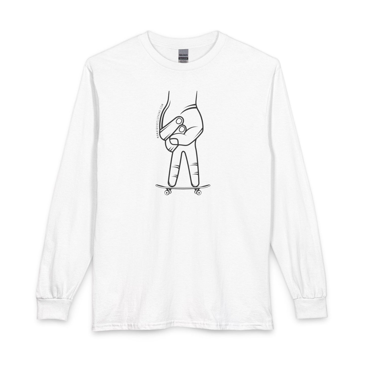 MamasBoys Finger Flip Long Sleeve Tee