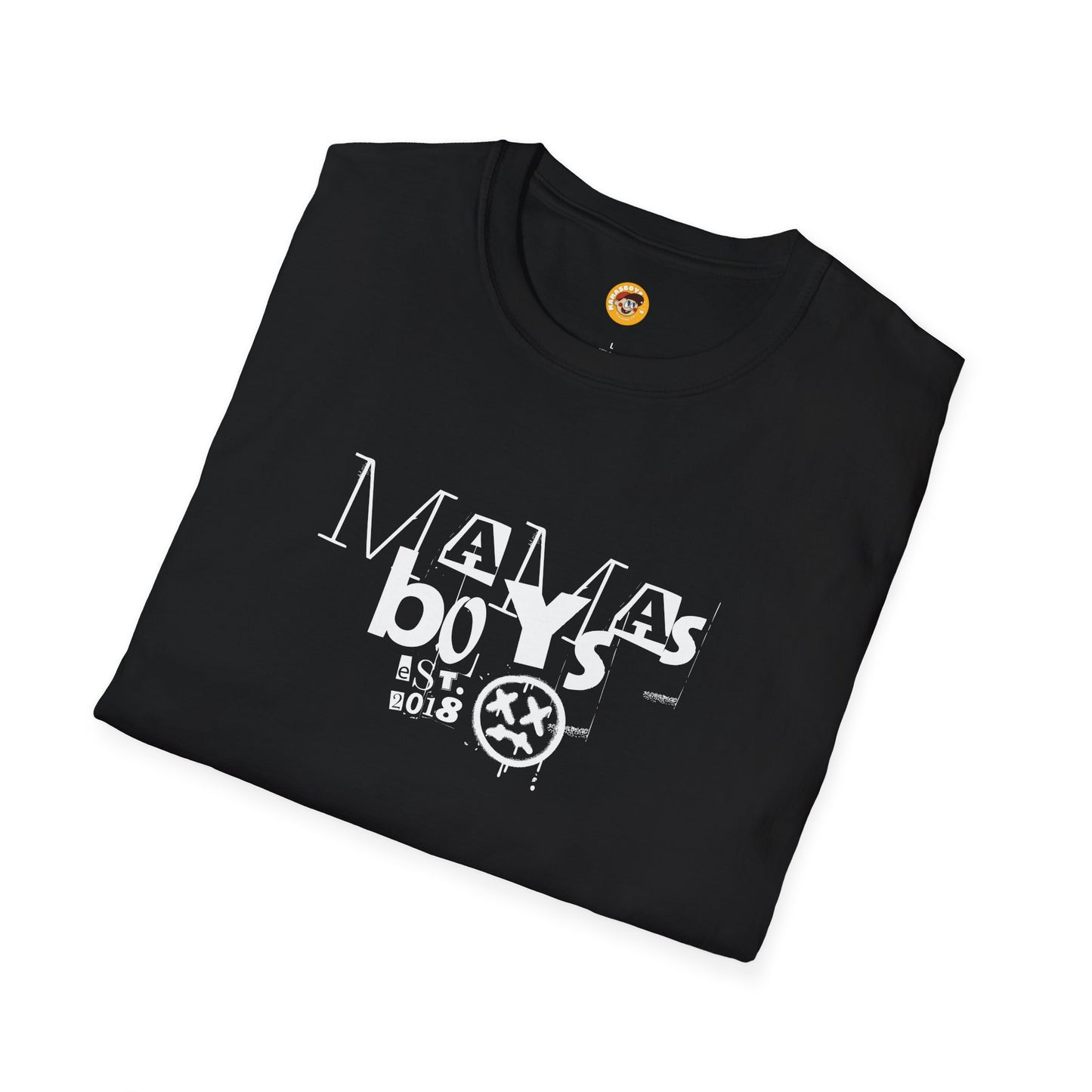 Mamas Boys Retro Grunge Logo Tee