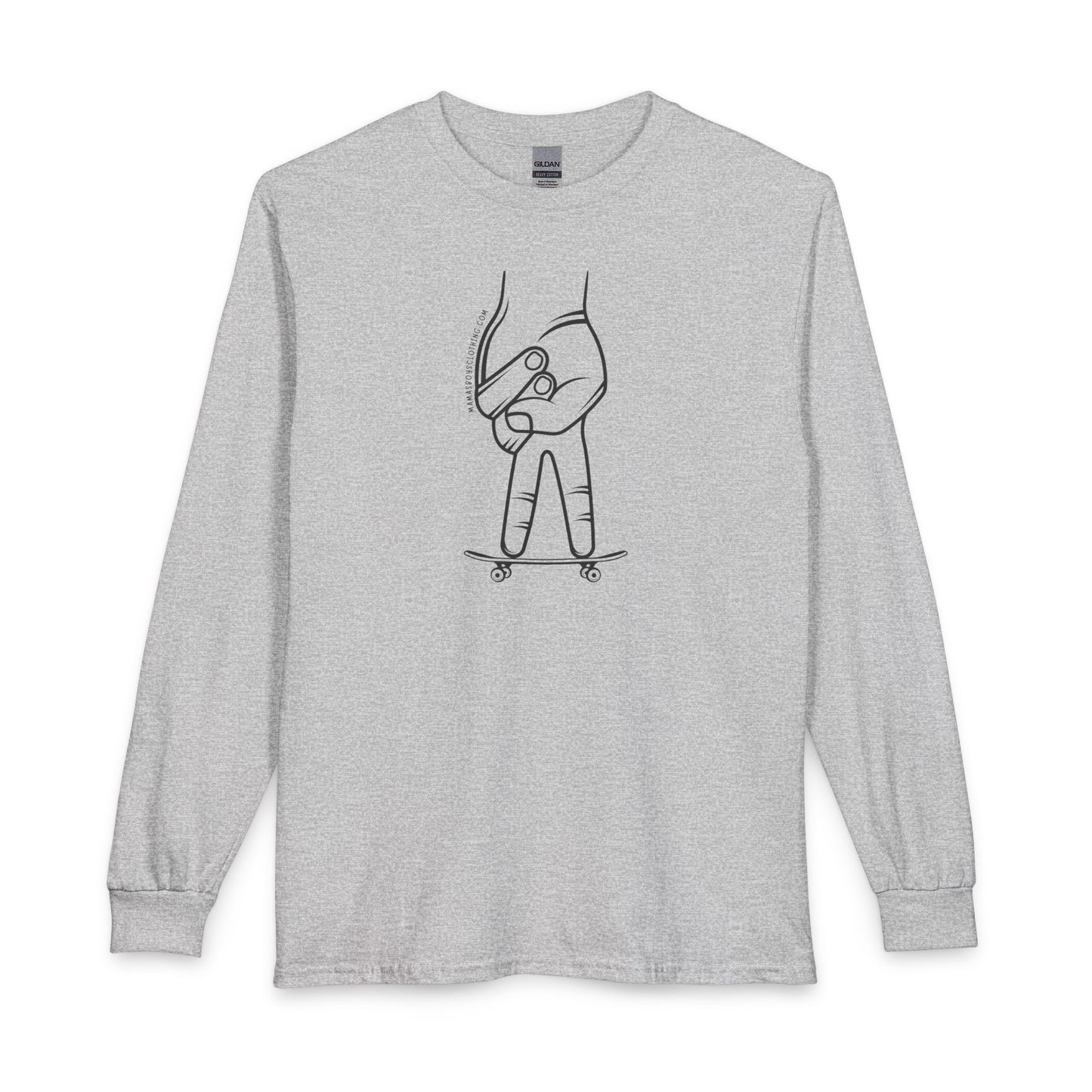 MamasBoys Finger Flip Long Sleeve Tee