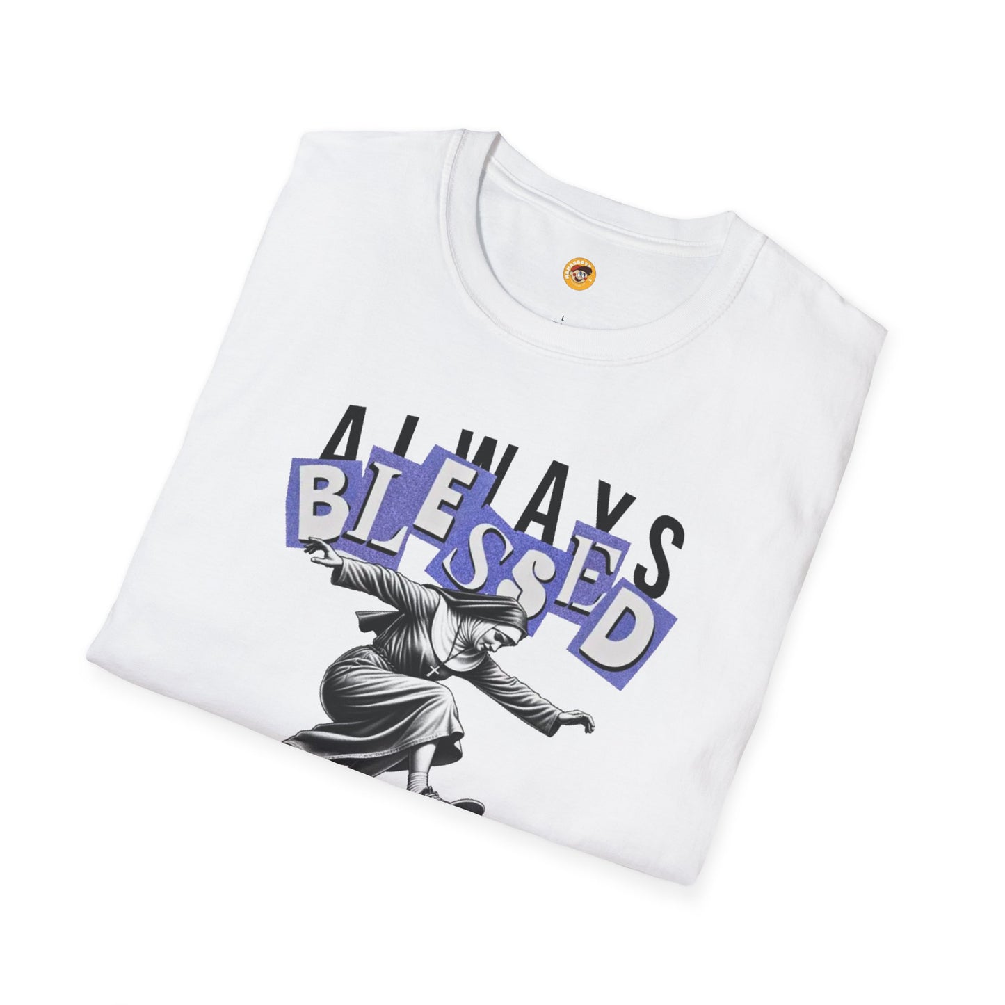 MamasBoys Always Blessed Skating Nun Tee